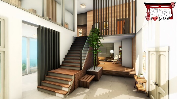 Luxury Modern Japanese-Inspired Apartment | SIMS 4 Stop Motion Build | No CC