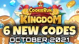 6 NEW Gift CODES | Cookie Run Kingdom October 2021