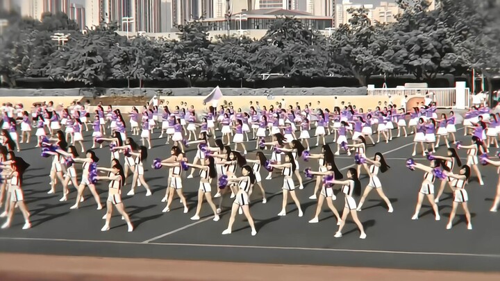 Cheerleading squad from another school