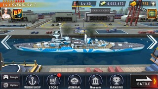 Warship Battle:  SVERDLOV Z (limited edition Cruiser) in Boss Attack.
