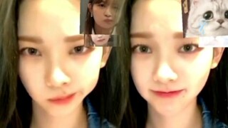 ليو تشي مين تقلد ميم وجه ليان جيانغ وهو ينفخ خديه يمينًا ويسارًا! كم هو لطيف!