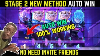 Stage 2 New Trick Auto #1 Rank, No Need To Invite Friends | Double 11 Carnival | Mobile Legends