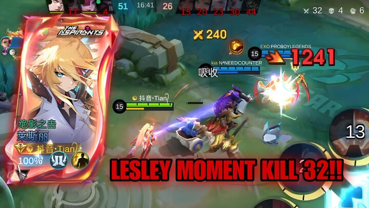 HIGHLIGHT LESLEY ASPIRANT TERBARU!!! FULL MOMENT KILL 32 DAN SAVEGE !!