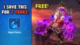 I GOT A FREE FRANCO'S KING OF HELL LEGEND SKIN AFTER 2 YEARS OF COLLECTING MAGIC POTIONS! - MLBB