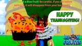 BloxFruits Thanksgiving Update? | Top 10 Free Fruits
