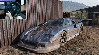 Rebuilding Ferrari F40 Competizione - Forza Horizon 5 | Thrustmaster T300RS Gameplay