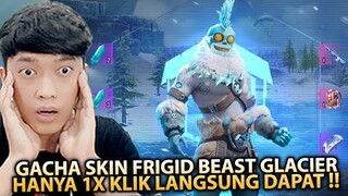 NEKAT GACHA SKIN FRIGID BEAST GLACIER HOKI BANGET , REKOR 1X KLIK LANGSUNG DAPAT !! - PUBG MOBILE