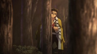 The person that Rock Pillar was peeping at from behind the tree was not Tanjiro, but Xuanya. He was 