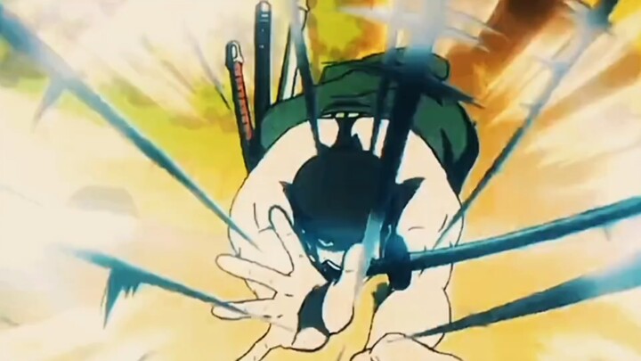 Zoro's big move is equal to Hawkeye's flat attack