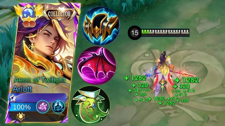 ARLOTT NERFED DON'T WORRY JUST USE THIS SUSTAIN BUILD!!  BEST BUILD ARLOTT - MLBB
