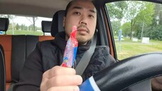 ASMR Chupa Chups Strawberry Flute Lollipop 🍭 Mouth Sounds & Car Driving Sounds 🚗