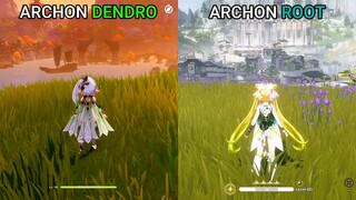 Archon Dendro "NAHIDA" vs Archon Root JUEYUAN! Gameplay Comparison