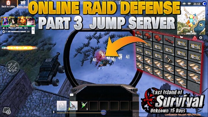 Online Raid Defense Jump Server Part 3 Standard Last Island of Survival | Last Day Rules Survival