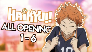 HAIKYUU!! : All Openings  (1-6)