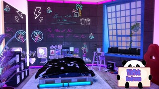 TikTok Neon Bedroom - TS4 [SPEED BUILD]