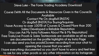 Steve Luke – The Forex Trading Academy Download Course Download