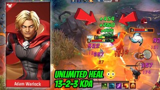 HOW TO PLAY UNSTOPPABLE ADAM WARLOCK? | HIS HEALING EFFECT IS OP | ADAM WARLOCK GAMEPLAY