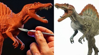 【Sculpture】Making "Jurassic Park 3" Spinosaurus Clay Statue | Author: Dr. Garuda