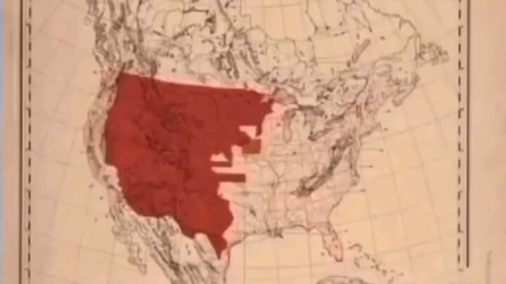 Biểu đồ thời gian về sự thay đổi phạm vi lãnh thổ của người Mỹ bản địa