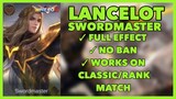 Lancelot HERO Skin Script - Sword Master Skin - Full Effects with Frame & Backup | Mobile Legends