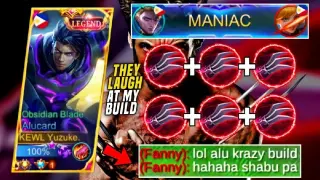 Alucard Build 6x Haas Claw! | Enemy Laugh at my Build! | Maniac Gameplay! (Enemy Shocked! )