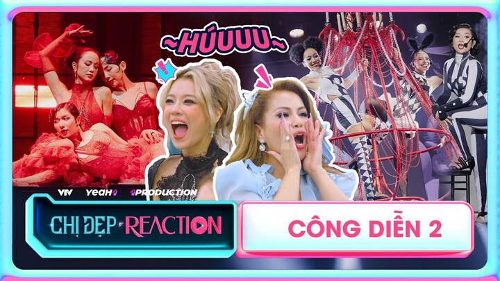 REACTION CHỊ ĐẸP ĐẠP GIÓ 2024 | Minh Tuyết, Hoàng Yến Chibi KHÀN CẢ GIỌNG cổ vũ CHÂN ÁI & DIVA