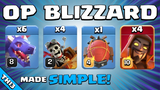 THIS TH13 BLIZZARD ATTACK CRUSHES TH14 BASES!!! BEST TH13 Attack Strategy