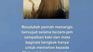 Rasulullah Pernah Menangis