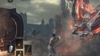 Fighting Fire Demon with Siegward of Catarina - Dark Souls 3
