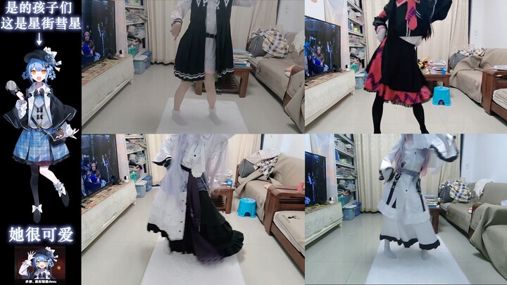[2k followers cosplay 2] I tried dancing to Bibideba with the four most accurate characters from Mak