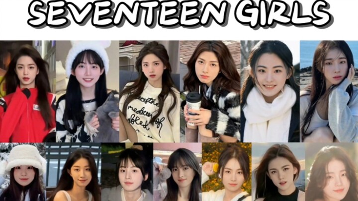 Seluruh anggota SEVENTEEN berubah kelamin – Girl grup baru Hybe, SEVENTEEN GIRLS? (Face-swapping AI)