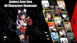 Zenless Zone Zero All Characters Selection Showcase - First Combat & Story Gameplay