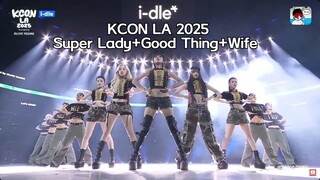 【i-dle】عودة مفاجئة لسوبر جيرل على مسرح KCON مع أغاني Super Lady + Good Thing + Wife (بالترجمة الصيني