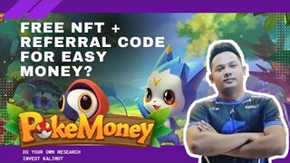 POKEMONEY -  FREE NFT AND REFERRAL CODE TUTORIAL (TAGALOG)