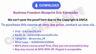 Business Freedom Blueprint Eric Edmeades