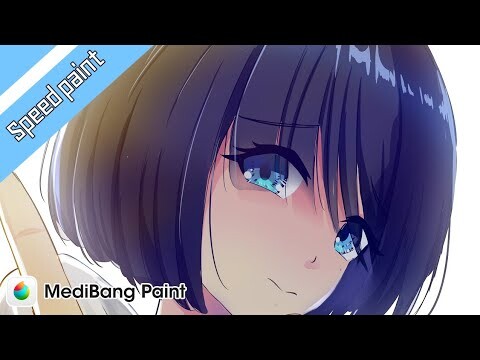 [ shy girl ] anime digital speed drawing medibang illustration NO.16