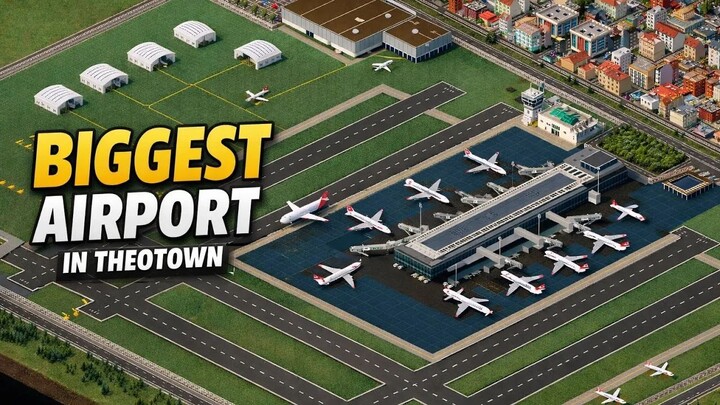 Biggest Airport In Theotown ✈️ ｜ #theotown #citybuilder #viral #theotownindonesi