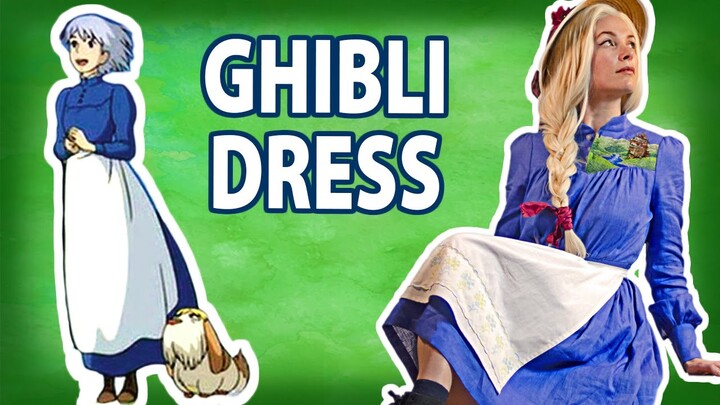 Sewing Sophie's dress from Howl's Moving Castle by Miyazaki