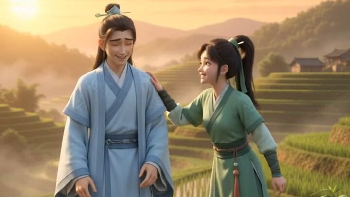 The Bamboo Bridge Broke! She Risked Everything to Save Him ❤️  Chinese Anime Sho