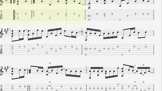 [Fingerstyle guitar score] Âm vang của mưa (tiếng vang き tiếng mưa)