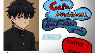 menggambar karakter laki laki