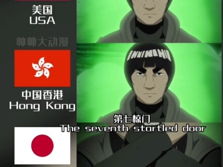不同国家和地区火影忍者配音