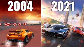 Evolution of Asphalt Games [2004-2021]