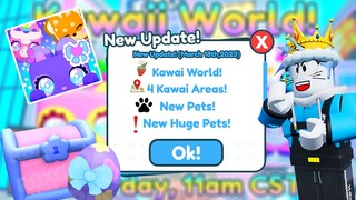 Dunia Baru Kawai & Ada Banyak Telur ?! Bocoran Rahasia & Huge Pet Baru ?! - Roblox Pet Simulator X