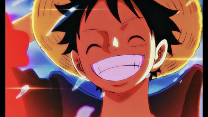 senyum luffy
