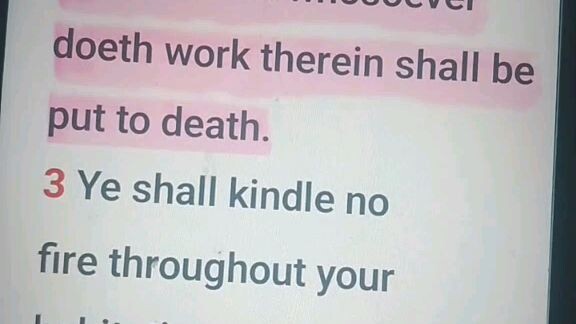 Daily Verse.        Exodus 35:1-3