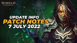 Ada Yang Baru Di Diablo Immortal Patch Notes 7 July 2022