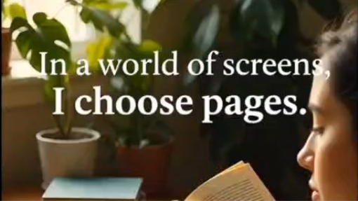 In A World Of Screens, I Choose Pages. 📚