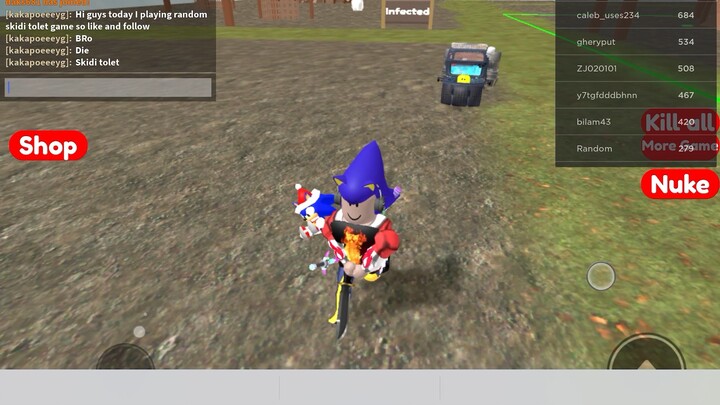 Playing random skibidi toilet game on roblox