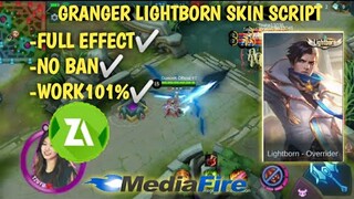 GRANGER LIGHTBORN OVERRIDER SCRIPT FULL EFFECT |MOBILE LEGENDS